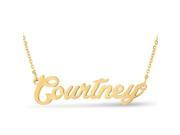 SuperJeweler Courtney Nameplate Necklace In Gold