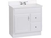 RSI Home Products Sales CBV18131C Wilmington 30 x 18.5 in. Combo Vanity White