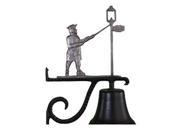 Montague Metal Products CB 1 90 SI Cast Bell With Swedish Iron Lamplighter Ornament
