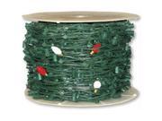 500 in. C9 SPT2 10AMP Green String Light w 18 Inch Spacing