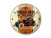 Pasttime Signs FSC014 Torque Brothers 32 Coupe clock