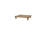 4Legs4Pets C BN5222TL 52 x 22 in. Unassembled Pet Cot Brown with Teal Legs
