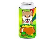 Carolines Treasures BB1969TBC Shiba Inu St. Patricks Day Tall Boy Koozie Hugger