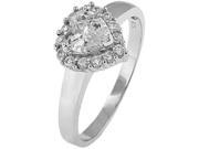 Doma Jewellery SSRZ4056 Sterling Silver Ring With Cubic Zirconia Size 6