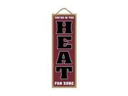 Miami Heat Fan Zone Wood Sign