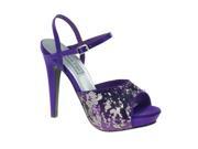 Benjamin Walk 477MO_06.5 Bev Shoes in Purple Sequins Size 6.5