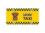 Carolines Treasures BB1358LP Chocolate Labrador Taxi License Plate