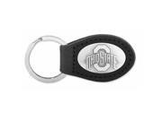 ZeppelinProducts OSU KL6 BLK Ohio State Leather Key Fob Black