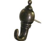 Hillman Fasteners 122212 3 Pack Antique Brass Finish Colonial Push Pin Hanger