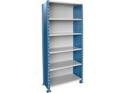 Hallowell H5521 1807PB Hallowell H Post High Capacity Shelving 36 in. W x 18 in. D x 87 in. H 707 Marine Blue Posts and Sides
