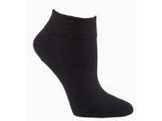 Sugar Free Sox 24801 Womens Ankle Diabetic Socks Black Pack of 3