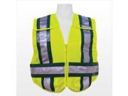 3asafety PV1701 3XL Ems Lime 5 Point Breakaway Vest 3XL