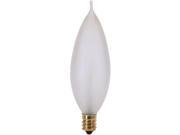 Satco Products S3762 60W Turn Tip Candle Base Light Bulb Clear Pack Of 10