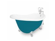 American Bath Factory T020F CH P Marilyn 67 in. Splash Of Color Acrastone Bath Tub Small