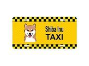 Carolines Treasures BB1349LP Shiba Inu Taxi License Plate