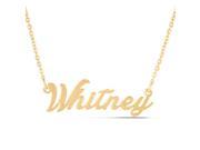 SuperJeweler Whitney Nameplate Necklace In Gold