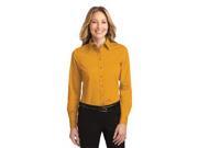 SanMar L608 Port Authority Ladies Long Sleeve Easy Care Shirt Yellow 4XL