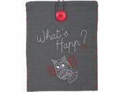 Vervaco V0156719 Whats Happ iPad Cover Stamped Embroidery Kit 8.25 x 10.25 in.