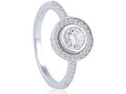 Doma Jewellery MAS09389 8 Sterling Silver Ring with Cubic Zirconia Size 8