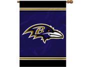 Fremont Die 94631B Baltimore Ravens 1 Sided House Banner 28 x 40 in.