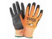 Wells Lamont 815 Y9294S Cut Resistant Gloves With Polyurethane Coated Palm Small Orange Black