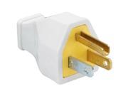 Pass Seymour SA399WCC10 15A White Residential Heavy Duty Rubber Construction Plug