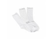 White Womens ComfortSoft Crew Socks 3 Pack Size 9 11