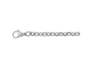 Doma Jewellery SSSSN00322 Stainless Steel Necklace Cable Style 4.5 mm. Length 18 1 22 in.