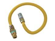 Brass Craft CSSD44R 24 P .50 x 24 in. Safety Plus Advantage Coated Stainless Steel Gas Connector
