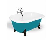 American Bath Factory T071B OB P Melinda 60 in. Splash Of Color Acrastone Bath Tub Large
