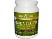 Green Foods 0928333 True Vitality Plant Protein Shake with DHA Chocolate 25.2 oz