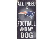 Fan Creations N0640 New England Patriots Football And My Dog Sign