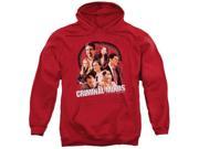 Trevco Criminal Minds Brain Trust Adult Pull Over Hoodie Red 3X