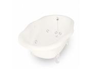 American Bath Factory T201A WH L Whirlpool Caspian 72 in. White Acrastone Tub Drain No Faucet Holes Large