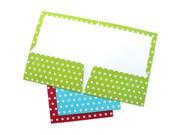 Roaring Spring 36020 Paper Pocket Folder Dots Color