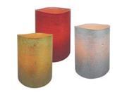 Holidaybasix Candle Pillar 3 Color Asst 4In E03399