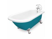 American Bath Factory T050B SN P Trinity 60 in. Splash Of Color Acrastone Bath Tub Small