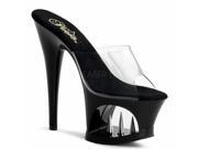 Pleaser AMU21_NU C 6 0.37 in. Hidden Platform Transparent Mary Jane Pump Shoe Cream Clear Size 6