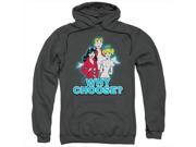 Archie Comics Why Choose Adult Pull Over Hoodie Charcoal Large