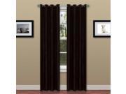 Lavish Home 2 Panel Wavy Curtain Set with Grommets Black