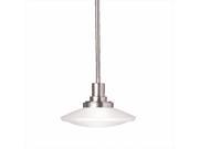 Kichler Lighting 2655NI Structures Halogen Mini Pendant Brushed Nickel with Satin Etched Glass