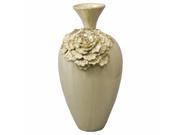 EcWorld Enterprises 7775126 Urban Designs Artisan Handcrafted Ceramic Flower Tall Accent Vase
