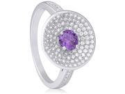 Doma Jewellery MAS09368 5 Sterling Silver Ring with Micro Set Cubic Zirconia Size 5