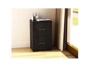 Altra Furniture 9524026PCOM Core 2 Drawer File Cabinet Black Ebony Ash