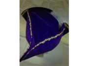 Alexander Costume 70 217 BL Hat Swashbuckler Trim Blue Medium