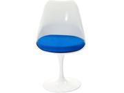 East End Imports EEI 115 BLU Lippa Side Chair with Blue Cushion