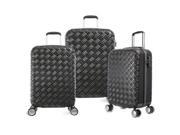 LuggageAmerica TLINE 2002 BK Gon 25 in. Polycarbonate Mid Size Spinner With TSA Lock