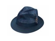 Dorfman Pacific SA613 NAT3 Stacy Sinamey Braid Pinch Front Hat Natural Large
