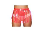Roma Costume 3257 HP S Fringed Skirt Hot Pink Small