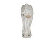 NorthLight 49.5 in. Angel with Sunflower Solar Powered LED Outdoor Garden Statue